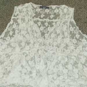 White lace blouse